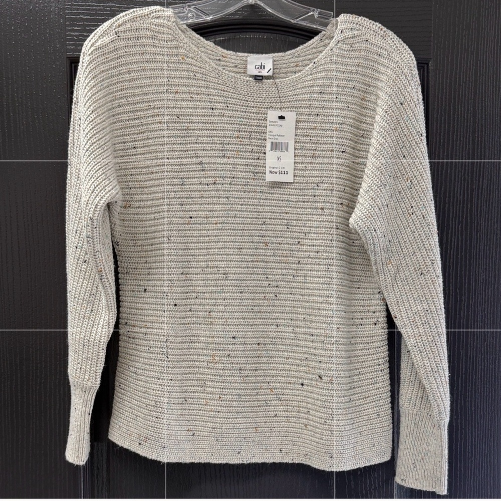 NWT CAbi Tranquil Pullover Sweater